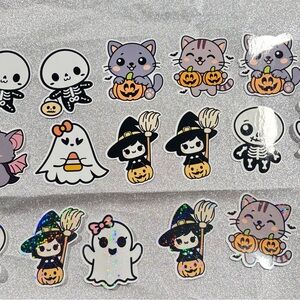 Hearth & Hand Halloween Sticker Set - Black, White, Gray, Purple, Orange